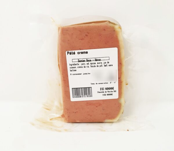 Pâté crème +/- 200g boucherie Boca – - – Boucherie Boca